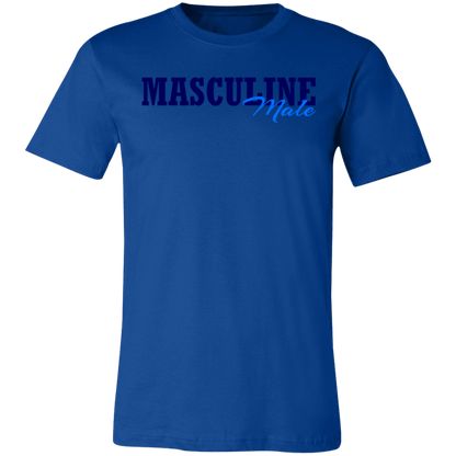 Masculine Male Jersey Short-Sleeve T-Shirt - T-Shirts True Royal / M Real Domain Streetwear Real Domain Streetwear