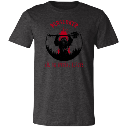 Berserker Viking Special Forces Jersey Short-Sleeve T-Shirt - T-Shirts Dark Grey Heather / M Real Domain Streetwear Real Domain Streetwear