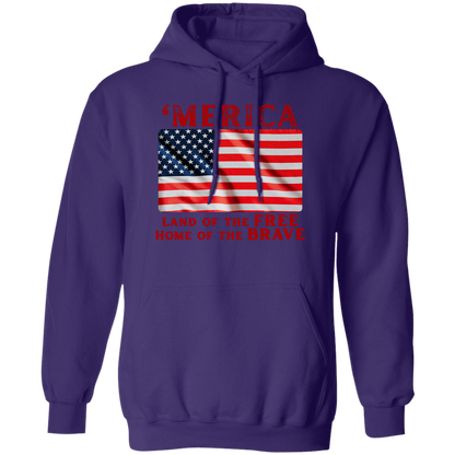 'MERICA Pullover Hoodie: Celebrate in Style! - Hoodies Purple / M Real Domain Streetwear Real Domain Streetwear