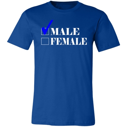 Checkmark Male Jersey Short-Sleeve T-Shirt - T-Shirts True Royal / S Real Domain Streetwear Real Domain Streetwear