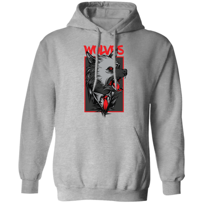 Wolves Mafia Pullover Hoodie - Hoodies Sport Grey / M Real Domain Streetwear Real Domain Streetwear