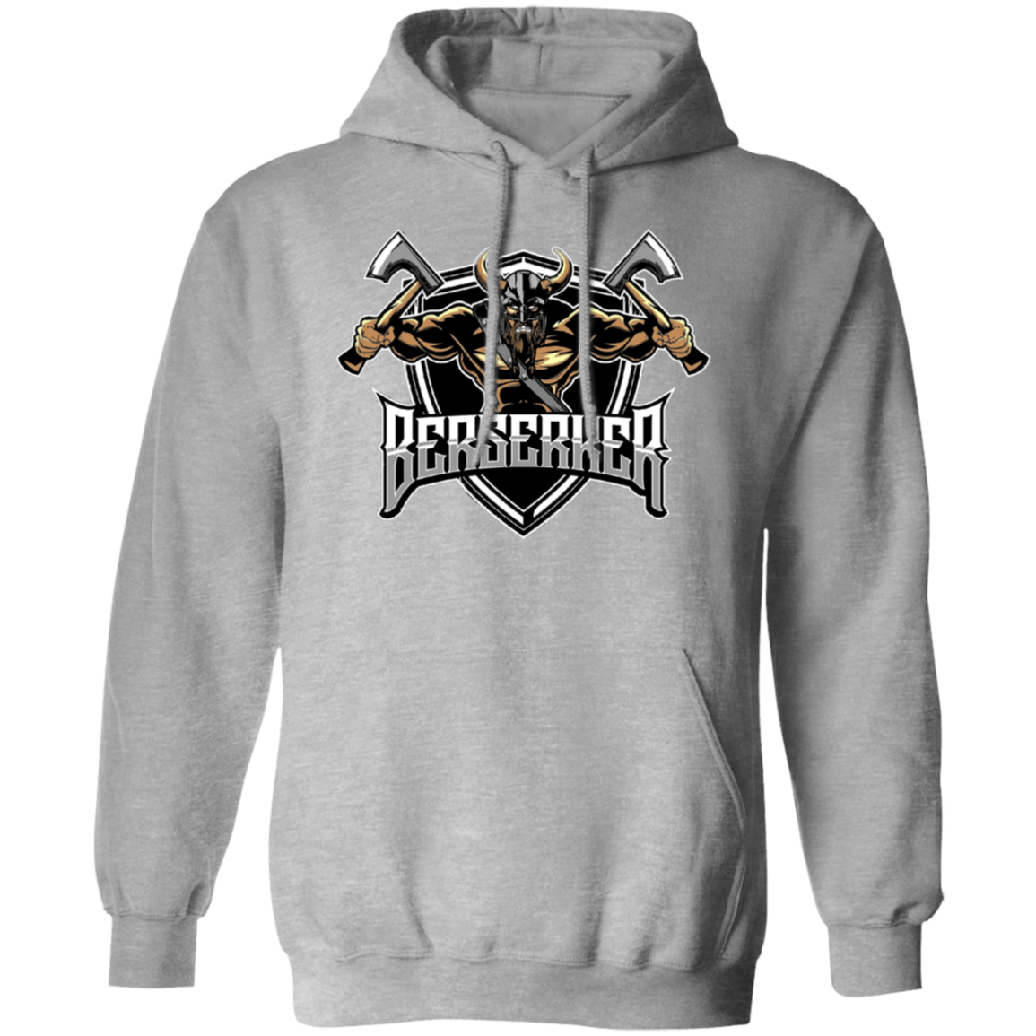 Berserker Pullover Hoodie - Hoodies Sport Grey / M Real Domain Streetwear Real Domain Streetwear