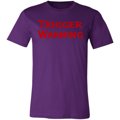 Trigger Warning Jersey Short-Sleeve T-Shirt - T-Shirts Team Purple / S Real Domain Streetwear Real Domain Streetwear