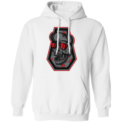 Skull Grave Gamer & Skater Pullover Hoodie - Hoodies White / M Real Domain Streetwear Real Domain Streetwear