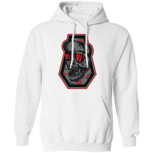Skull Grave Gamer & Skater Pullover Hoodie - Hoodies White / M Real Domain Streetwear Real Domain Streetwear