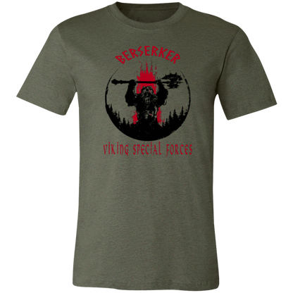 Berserker Viking Special Forces Jersey Short-Sleeve T-Shirt - T-Shirts Heather Military Green / M Real Domain Streetwear Real Domain Streetwear