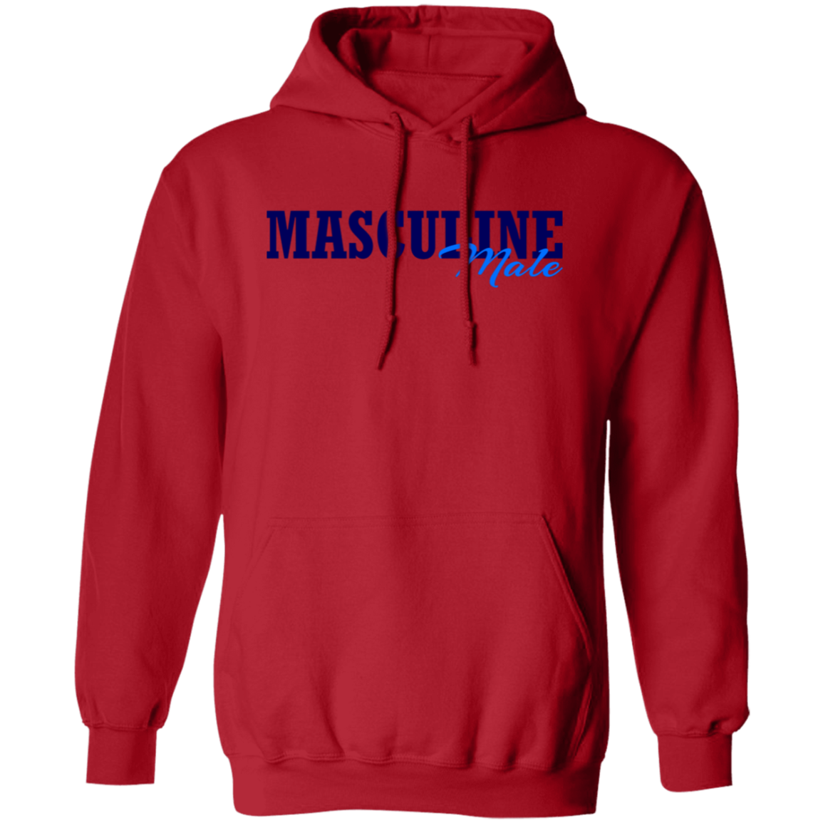 Masculine Male Pullover Hoodie - Sweatshirts Red / S Real Domain Streetwear Real Domain Streetwear