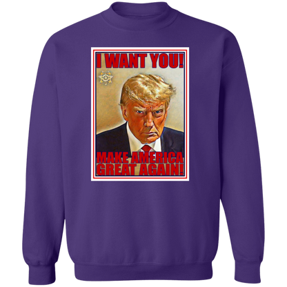 Trump 'I Want You' Crewneck Pullover Sweatshirt