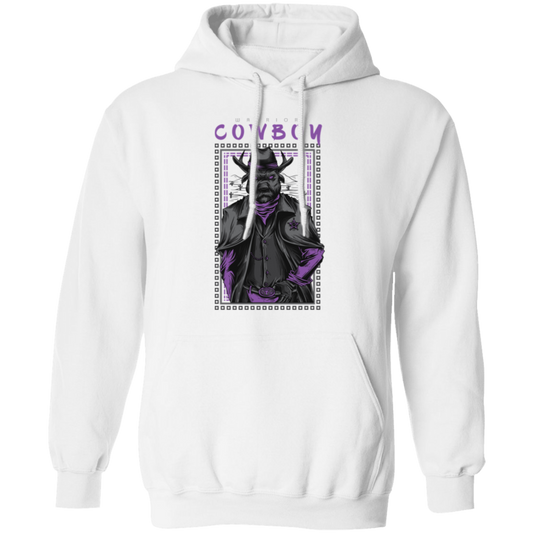 Warrior Cowboy Pullover Hoodie - Hoodies White / M Real Domain Streetwear Real Domain Streetwear