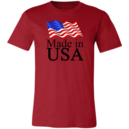 Made in USA Jersey Short-Sleeve T-Shirt - T-Shirts White / M Real Domain Streetwear Real Domain Streetwear