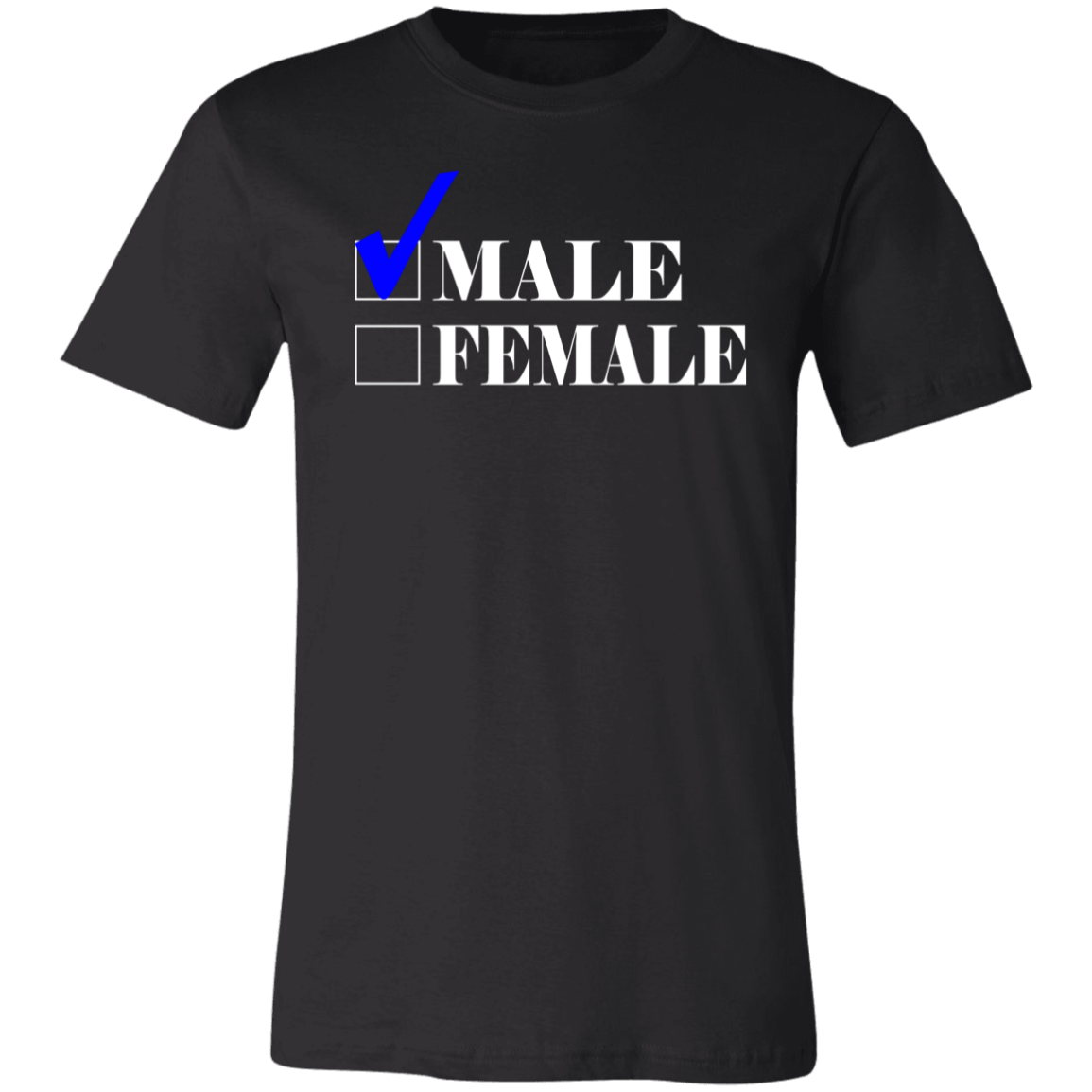 Checkmark Male Jersey Short-Sleeve T-Shirt - T-Shirts Black / S Real Domain Streetwear Real Domain Streetwear