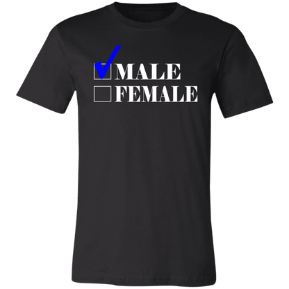 Checkmark Male Jersey Short-Sleeve T-Shirt - T-Shirts Black / S Real Domain Streetwear Real Domain Streetwear