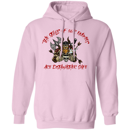 The Skulls of Our Enemies Are Dishwasher Safe Pullover Hoodie - Hoodies Light Pink / M Real Domain Streetwear Real Domain Streetwear