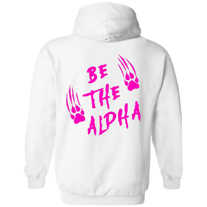Be the Alpha Women's Pink Performance Pullover Hoodie - Hoodies White / M Real Domain Streetwear Real Domain Streetwear