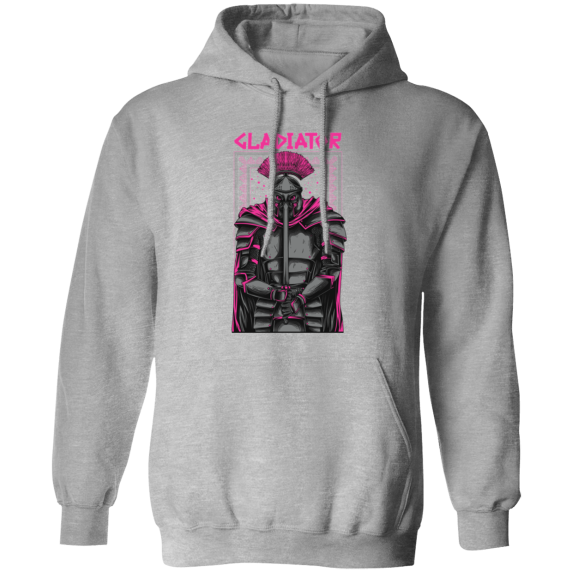 Warrior Gladiator Pullover Hoodie - Hoodies Sport Grey / M Real Domain Streetwear Real Domain Streetwear
