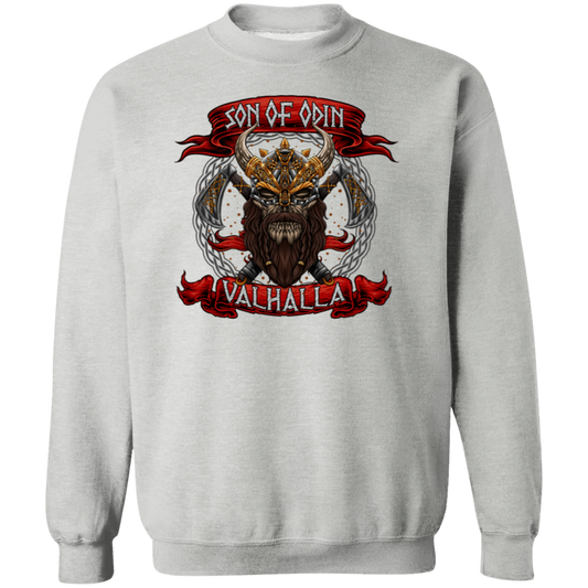 Son of Odin Crewneck Pullover Sweatshirt - Sweatshirts Sport Grey / M Real Domain Streetwear Real Domain Streetwear
