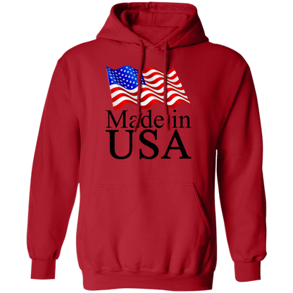Made in USA American Flag Pullover Hoodie - Hoodies Red / M Real Domain Streetwear Real Domain Streetwear