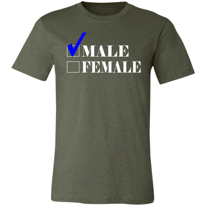 Checkmark Male Jersey Short-Sleeve T-Shirt - T-Shirts Heather Military Green / S Real Domain Streetwear Real Domain Streetwear
