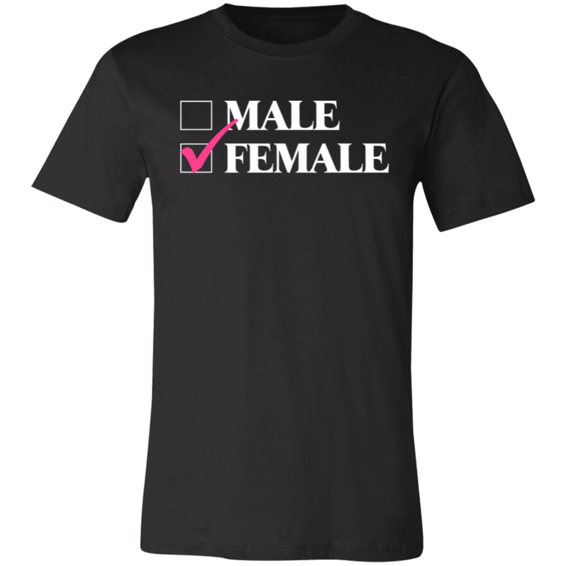 Checkmark Female Jersey Short-Sleeve T-Shirt - T-Shirts Black / S Real Domain Streetwear Real Domain Streetwear