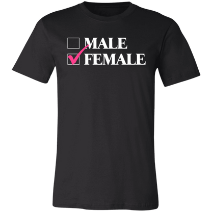 Checkmark Female Jersey Short-Sleeve T-Shirt - T-Shirts Black / S Real Domain Streetwear Real Domain Streetwear