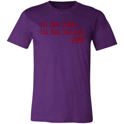I'll Kill Them, I'll Kill Them All Jersey Short-Sleeve T-Shirt - T-Shirts Team Purple / S Real Domain Streetwear Real Domain Streetwear
