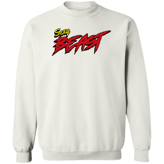 Sexy Beast Crewneck Pullover Sweatshirt - Sweatshirts White / S Real Domain Streetwear Real Domain Streetwear