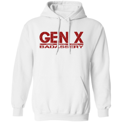 GEN X Badassery Pullover Hoodie - Sweatshirts White / M Real Domain Streetwear Real Domain Streetwear