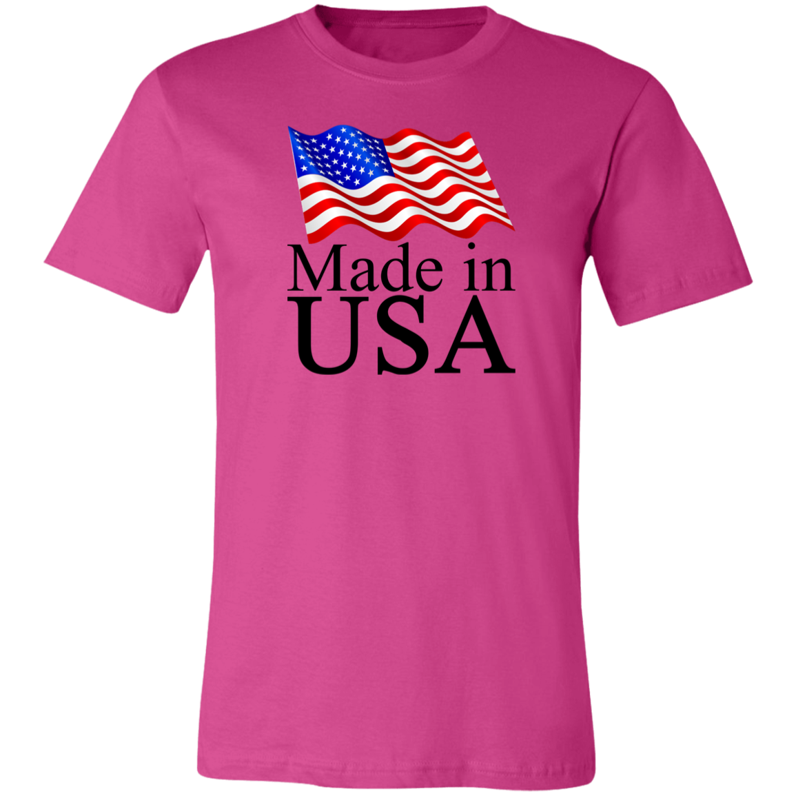 Made in USA Jersey Short-Sleeve T-Shirt - T-Shirts Berry / M Real Domain Streetwear Real Domain Streetwear