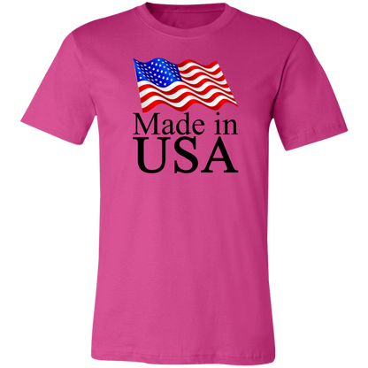 Made in USA Jersey Short-Sleeve T-Shirt - T-Shirts Berry / M Real Domain Streetwear Real Domain Streetwear