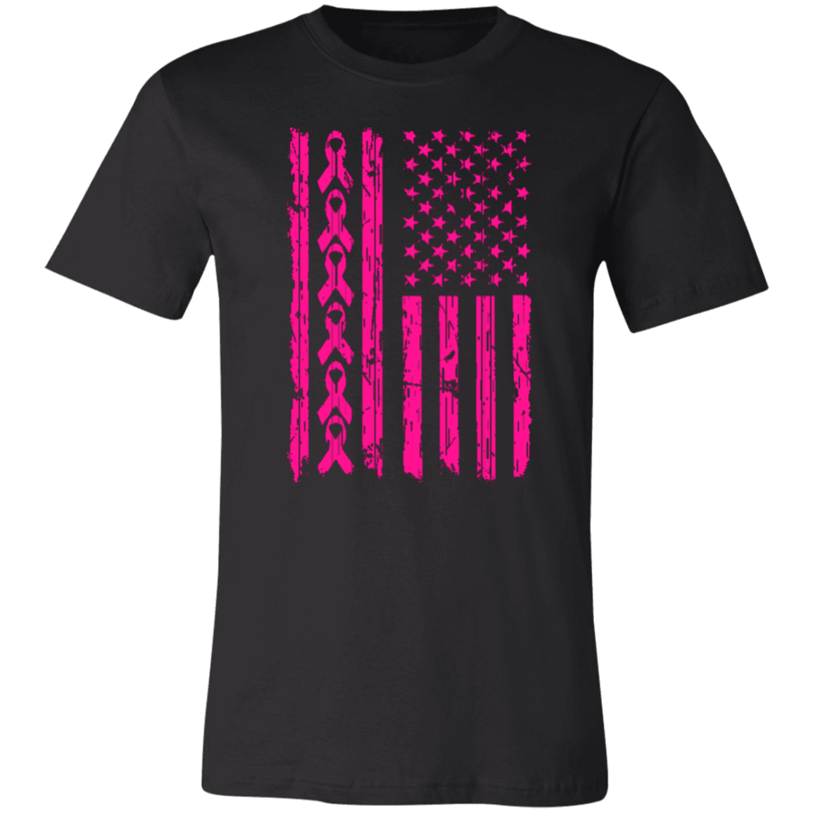 Breast Cancer Support Jersey Short-Sleeve T-Shirt - T-Shirts Black / X-Small Real Domain Streetwear Real Domain Streetwear