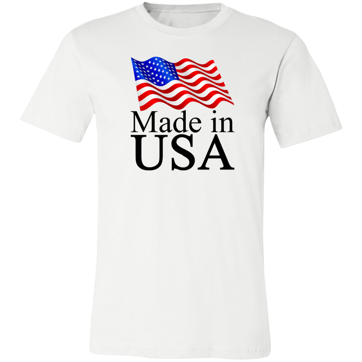 Made in USA Jersey Short-Sleeve T-Shirt - T-Shirts White / M Real Domain Streetwear Real Domain Streetwear