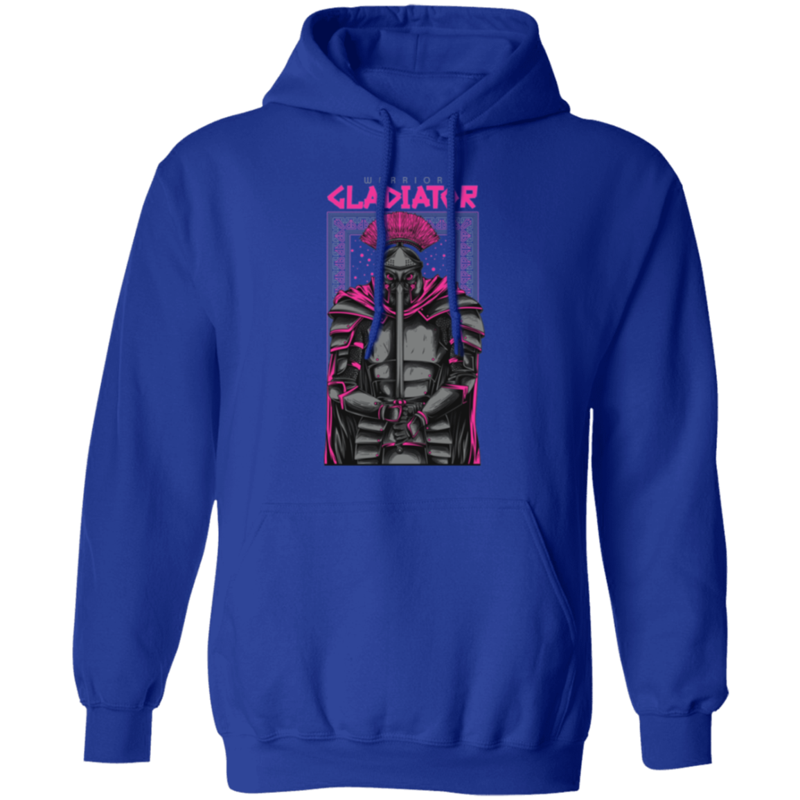 Warrior Gladiator Pullover Hoodie - Hoodies Royal / M Real Domain Streetwear Real Domain Streetwear
