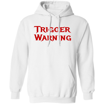 Trigger Warning Pullover Hoodie - Hoodies White / M Real Domain Streetwear Real Domain Streetwear