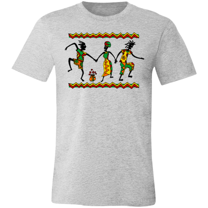 Tribal Dance Jersey Short-Sleeve T-Shirt - T-Shirts Athletic Heather / M Real Domain Streetwear Real Domain Streetwear