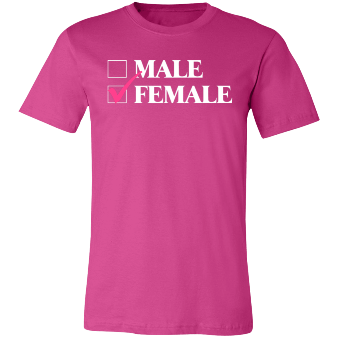 Checkmark Female Jersey Short-Sleeve T-Shirt - T-Shirts Berry / S Real Domain Streetwear Real Domain Streetwear