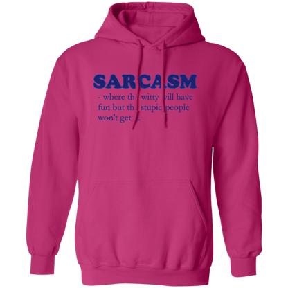 Sarcasm Humor Defined Pullover Hoodie - Hoodies Heliconia / S Real Domain Streetwear Real Domain Streetwear