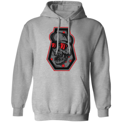 Skull Grave Gamer & Skater Pullover Hoodie - Hoodies Sport Grey / M Real Domain Streetwear Real Domain Streetwear