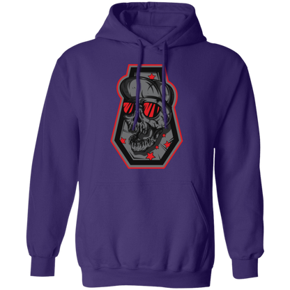 Skull Grave Gamer & Skater Pullover Hoodie - Hoodies Purple / M Real Domain Streetwear Real Domain Streetwear