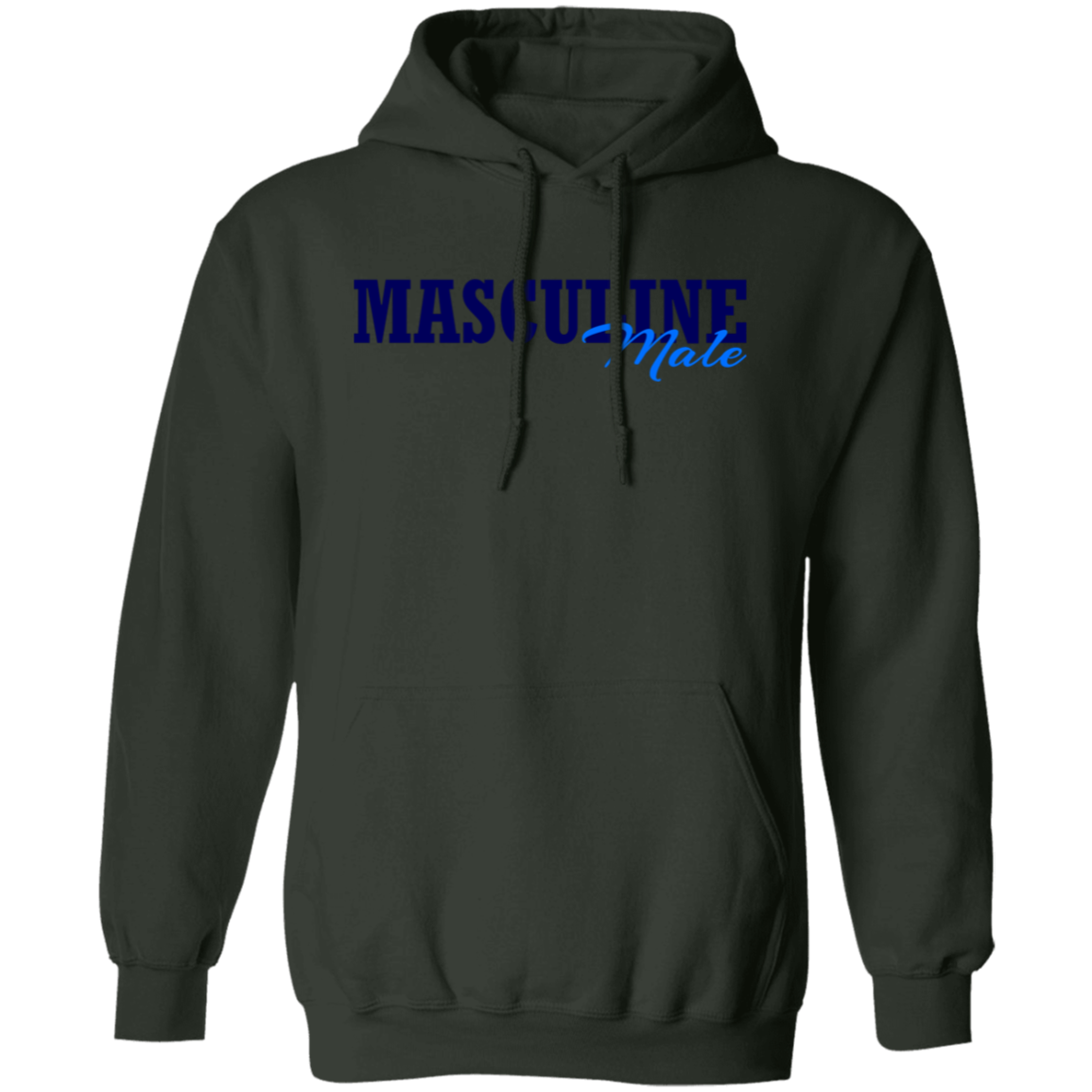 Masculine Male Pullover Hoodie - Sweatshirts Forest Green / S Real Domain Streetwear Real Domain Streetwear