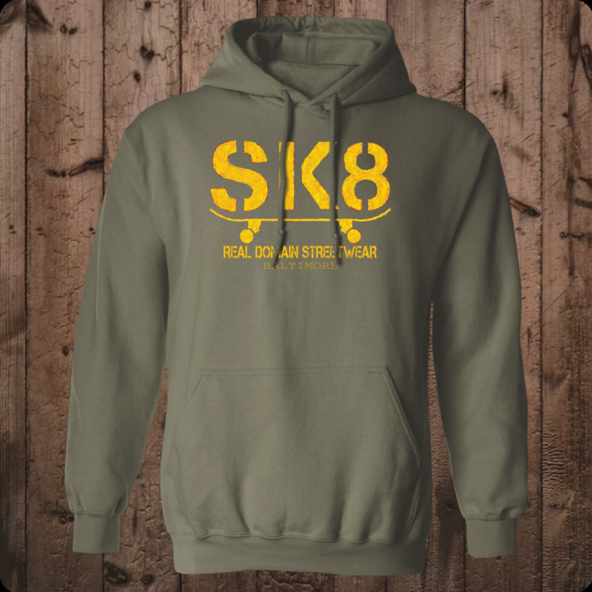 Real Domain Streetwear SK8 Pullover Hoodie