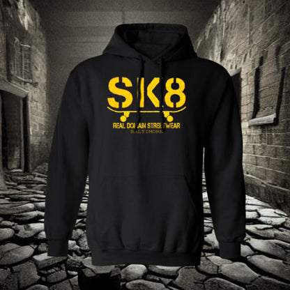 Real Domain Streetwear SK8 Pullover Hoodie