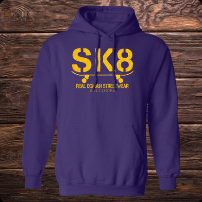 Real Domain Streetwear SK8 Pullover Hoodie