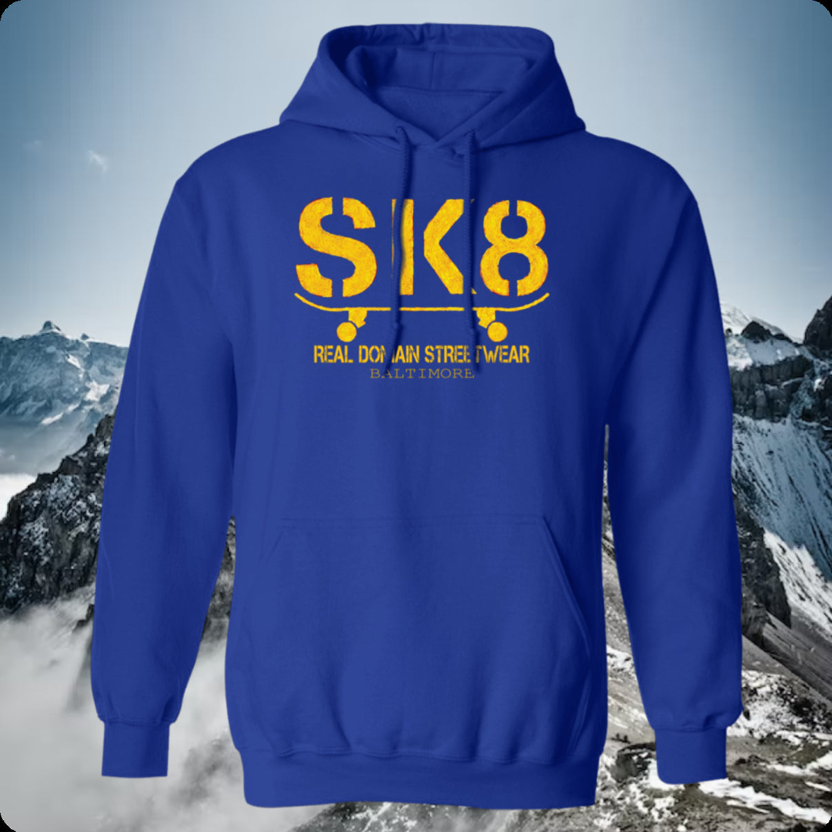 Real Domain Streetwear SK8 Pullover Hoodie