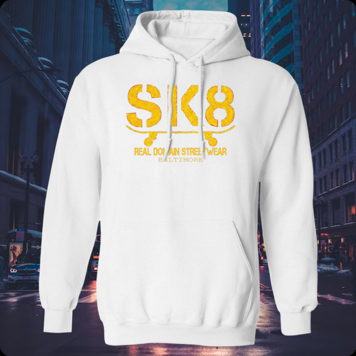 Real Domain Streetwear SK8 Pullover Hoodie