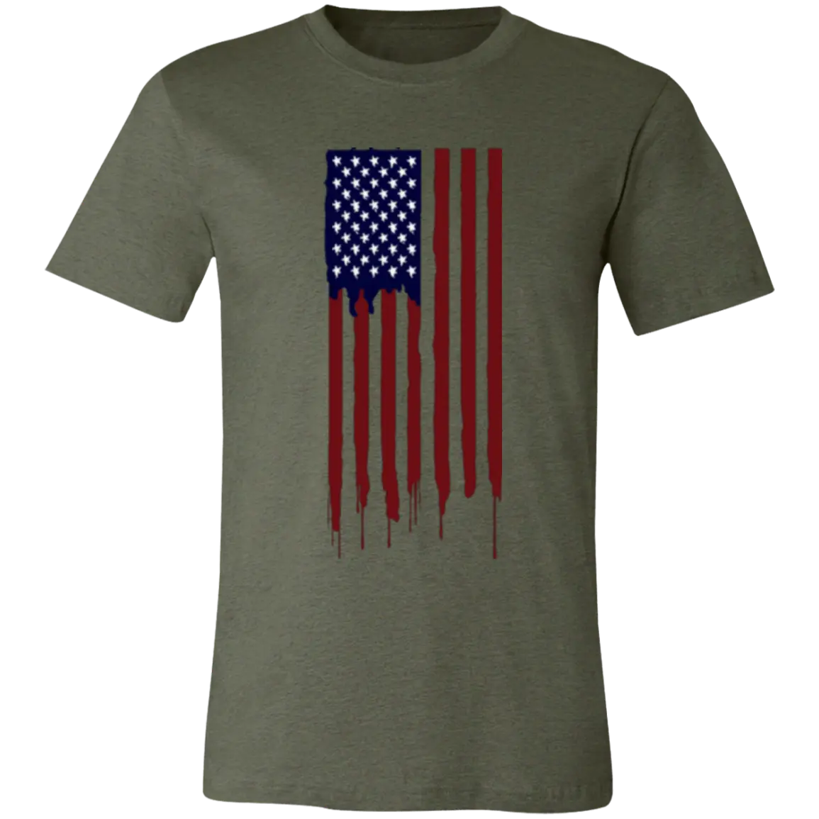 Hanging American Flag Jersey Short-Sleeve T-Shirt - Image #2