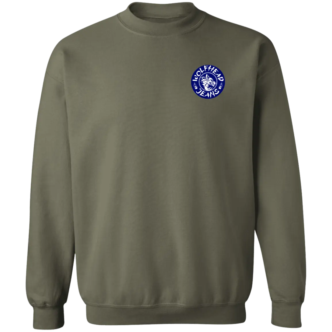 Be the Alpha Blue Crewneck Pullover Sweatshirt - Image #7