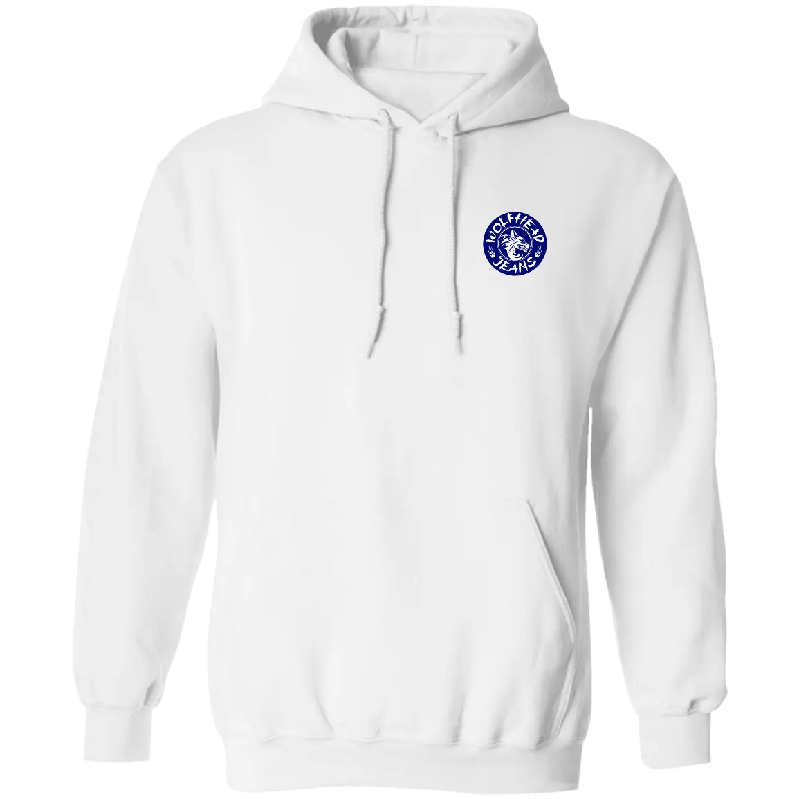 Be the Alpha Men's Blue Pullover Hoodie - Hoodies White / M Real Domain Streetwear Real Domain Streetwear