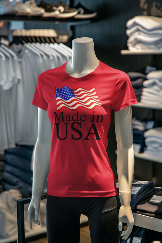 Made in USA Jersey Short-Sleeve T-Shirt - T-Shirts Canvas Red / M Real Domain Streetwear Real Domain Streetwear