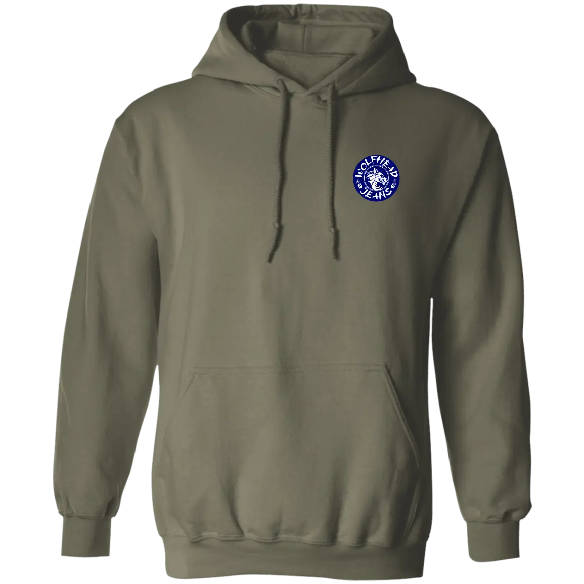 Be the Alpha Men's Blue Pullover Hoodie - Hoodies Military Green / M Real Domain Streetwear Real Domain Streetwear