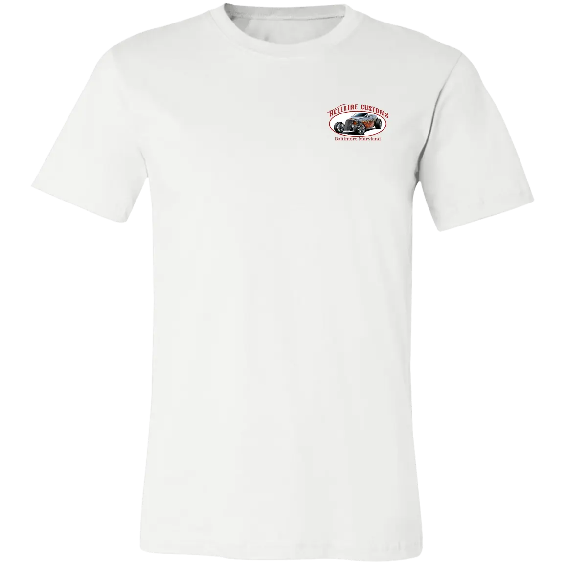 HellFire Customs Jersey Short-Sleeve T-Shirt - T-Shirts White / M Real Domain Streetwear Real Domain Streetwear
